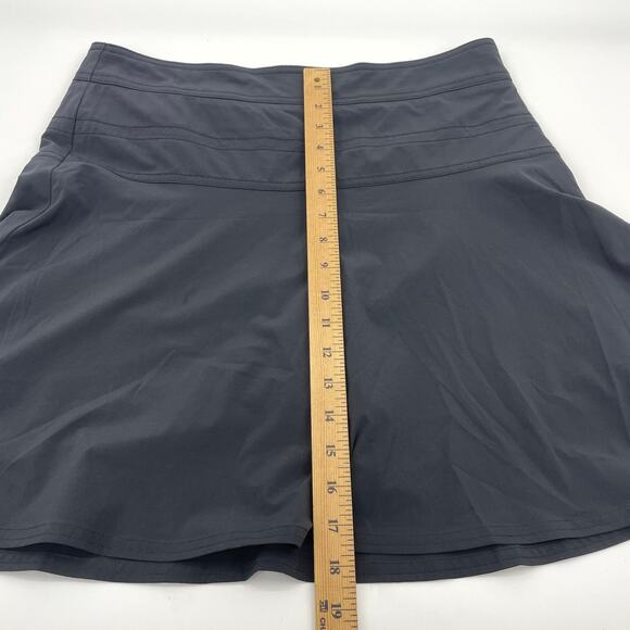 ATHLETA Everyday Skort Size 8 Black Mini Skirt Swing #983365 Athleisure Tennis - Picture 8 of 9